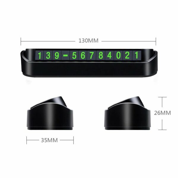 Car Temporary Parking Card Phone Number Plate - Image 4