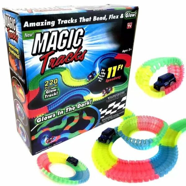 Magic Track With electric Rail Car Vehicle For Kids