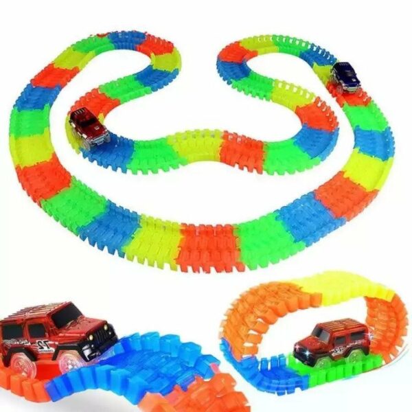 Magic Track With electric Rail Car Vehicle For Kids - Image 2