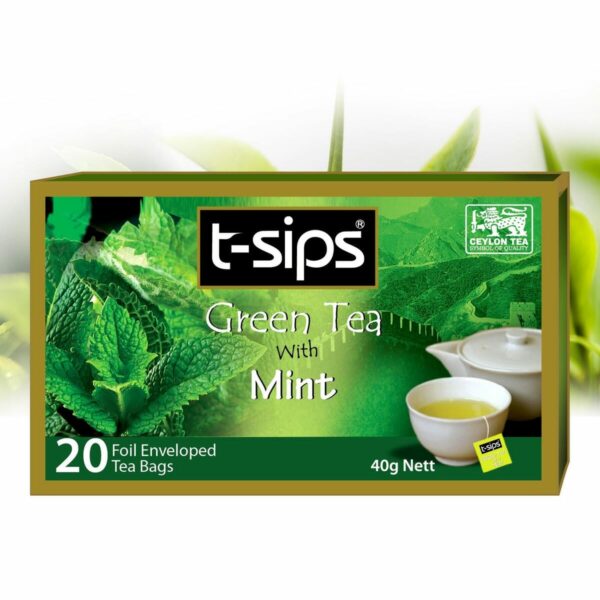 t-sips Mint Green Tea 20 teabags X 2g (enveloped)